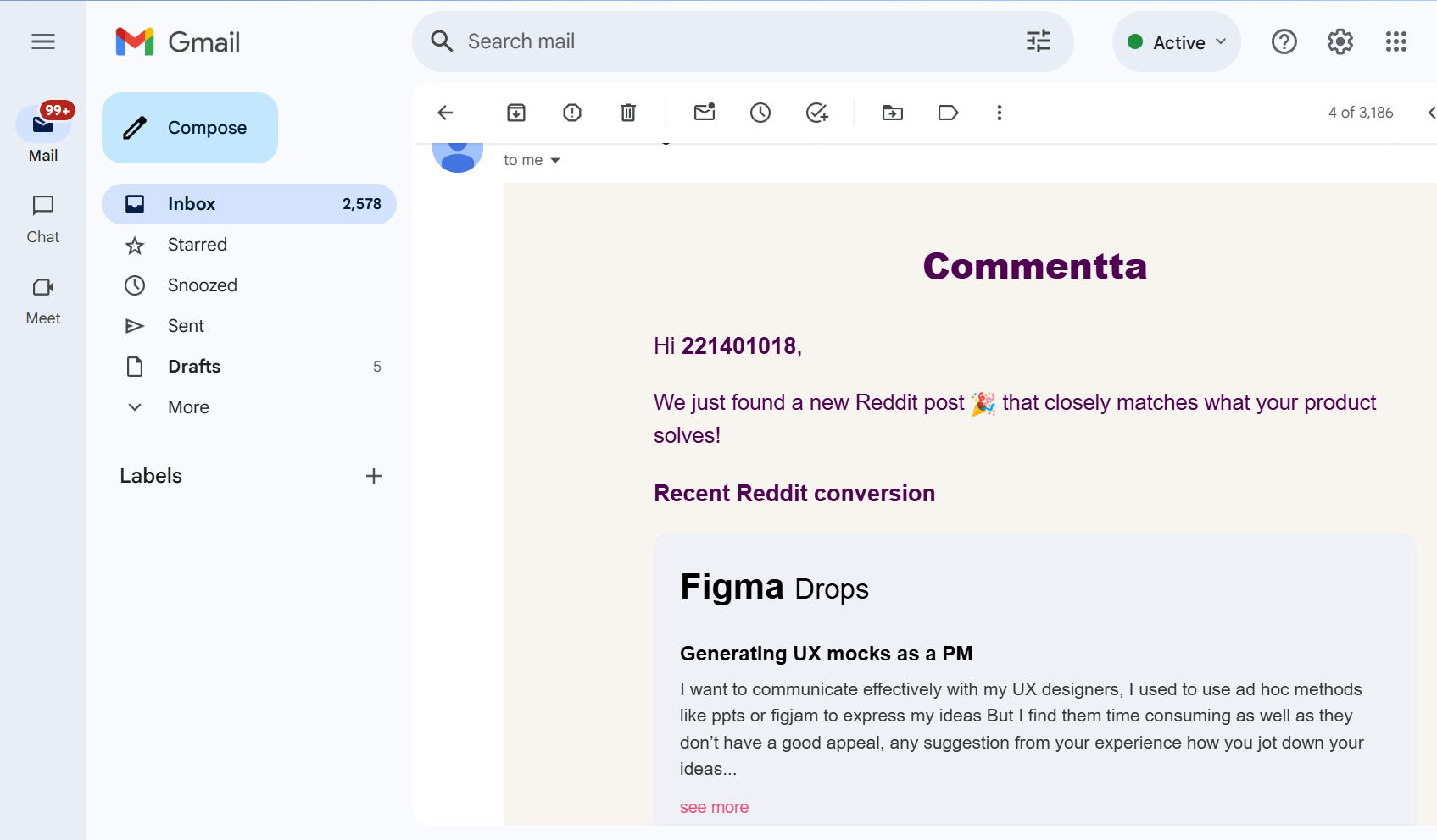 email notification